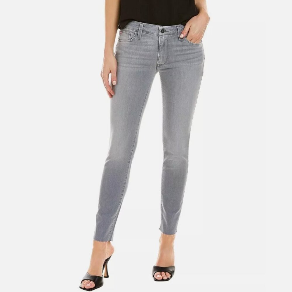 HUDSON Jeans Women's Size 27 Natalie Mid Rise Super‎ Skinny Gray